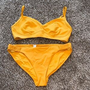 Athleta Mustard yellow Bikini Set